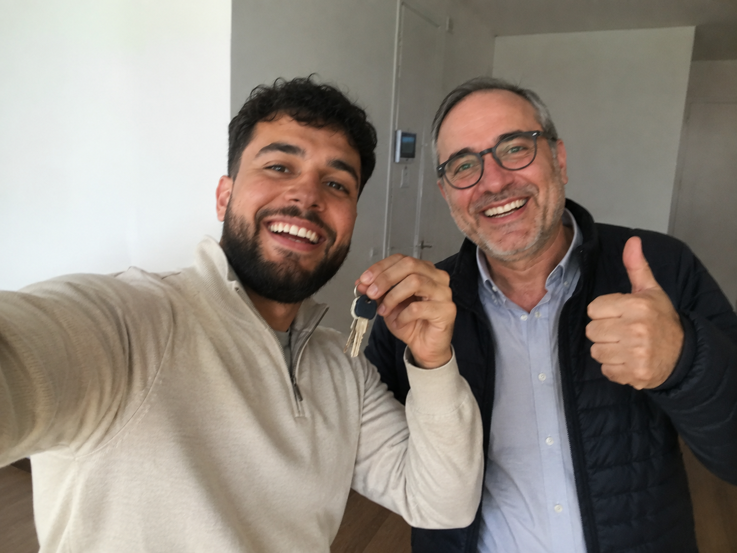 Remise des clés d'un logement en Belgique